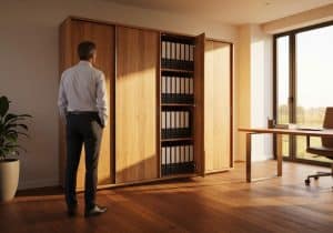 comment choisir une armoire pratique pour aménager son bureau à la maison ?