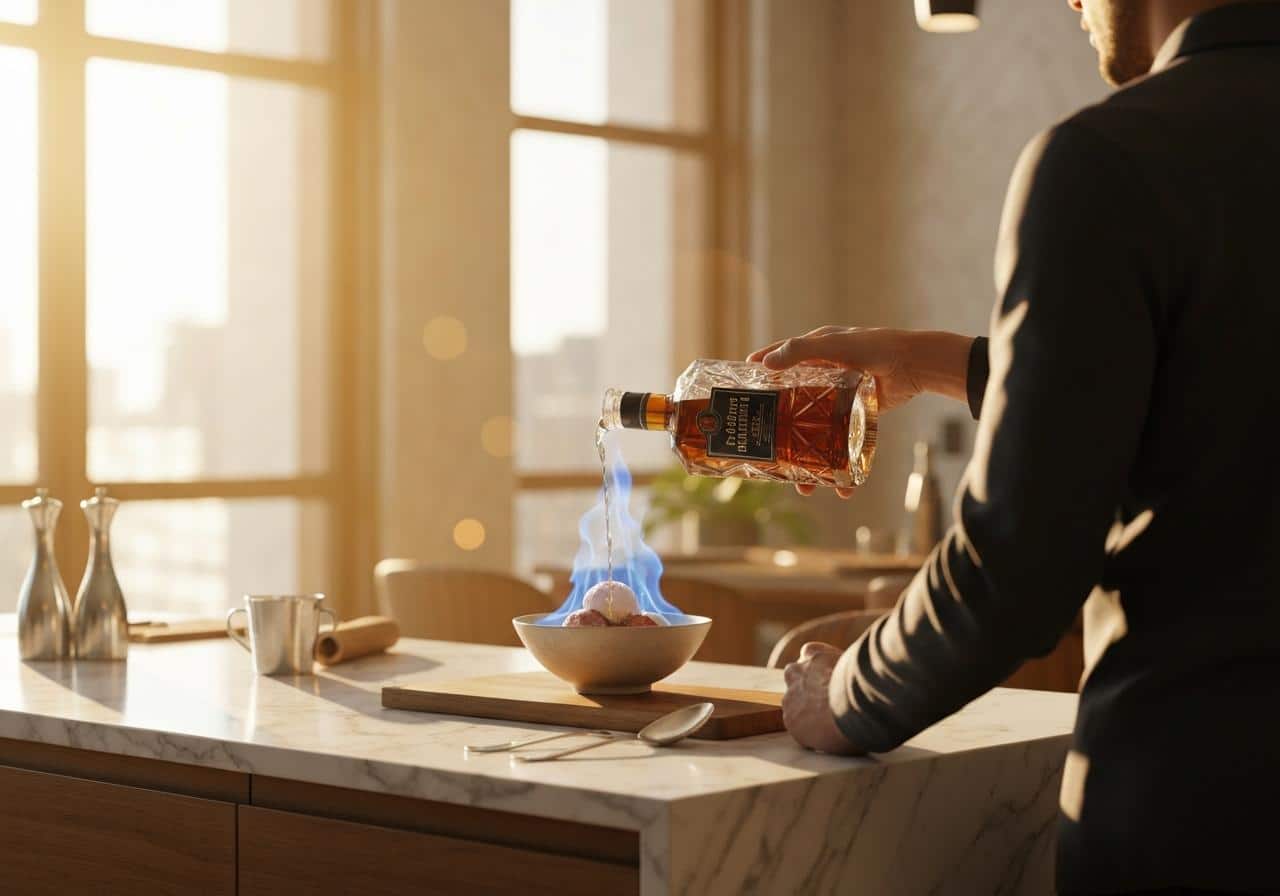 Quel alcool pour flamber une glace ?