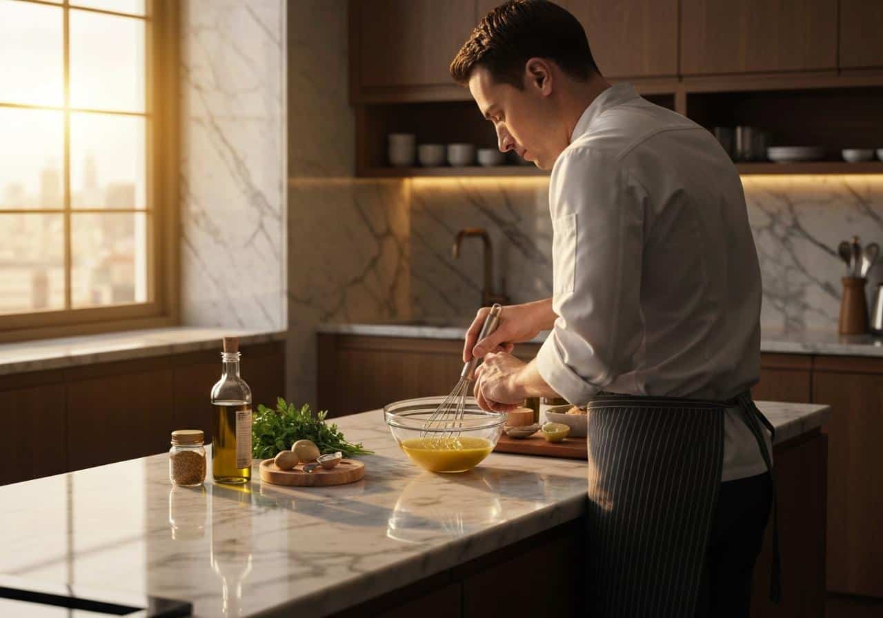 Quelle est la recette de vinaigrette de Cyril Lignac ?