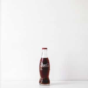 Bouteille de coca cola en verre