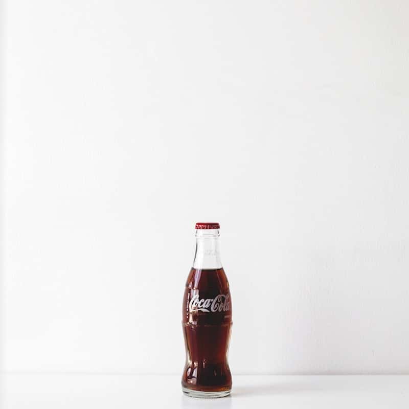 Bouteille de coca cola en verre