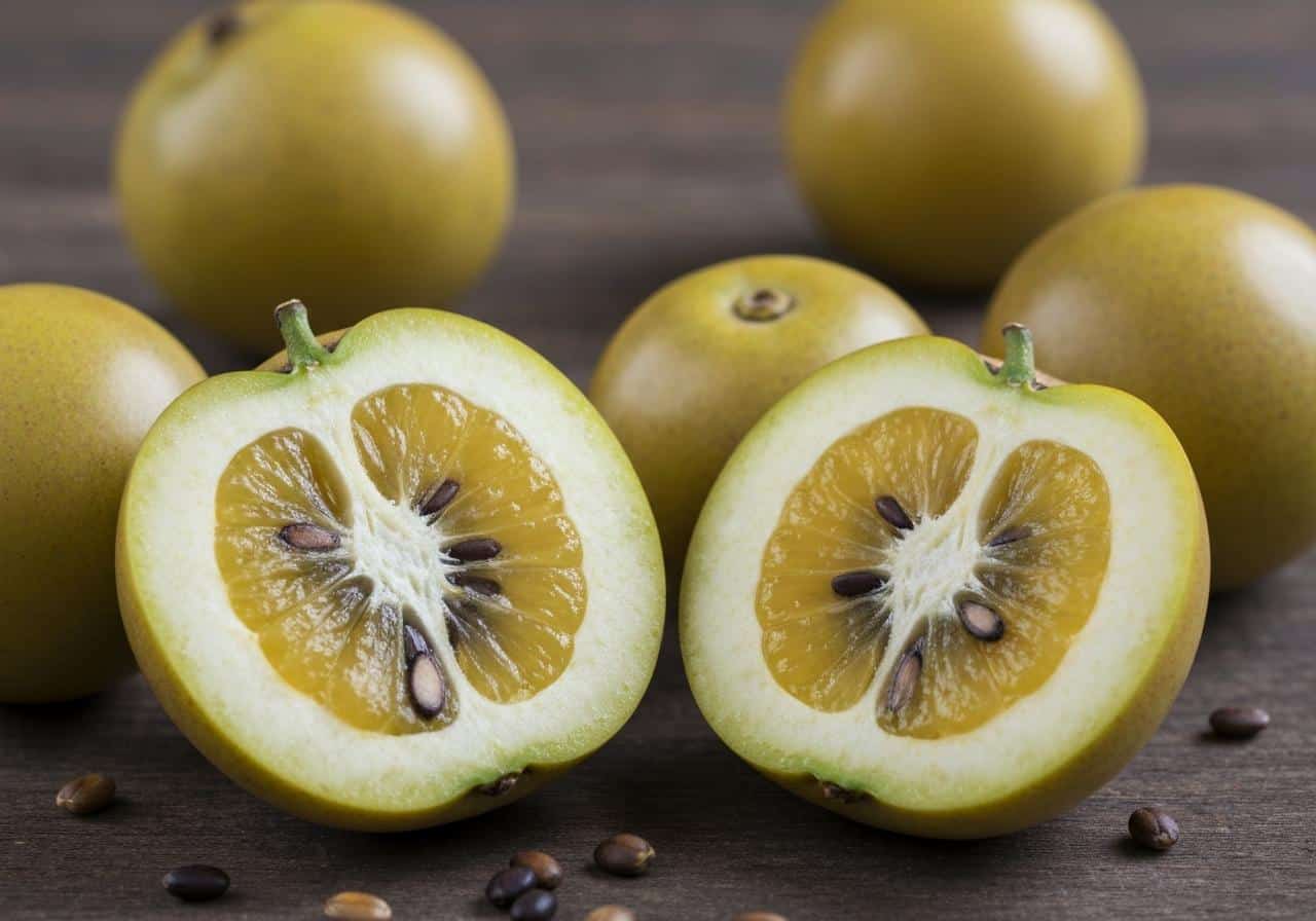 Fruits de la passion mûrs ouverts sur fond sombre