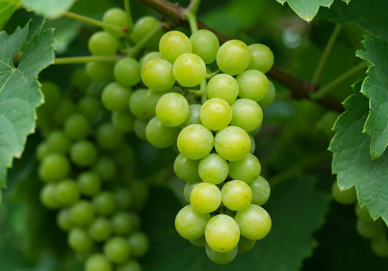 Petits fruits Wampi jaune-vert en grappes sur branche