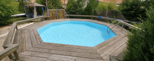 Piscine hors sol bois