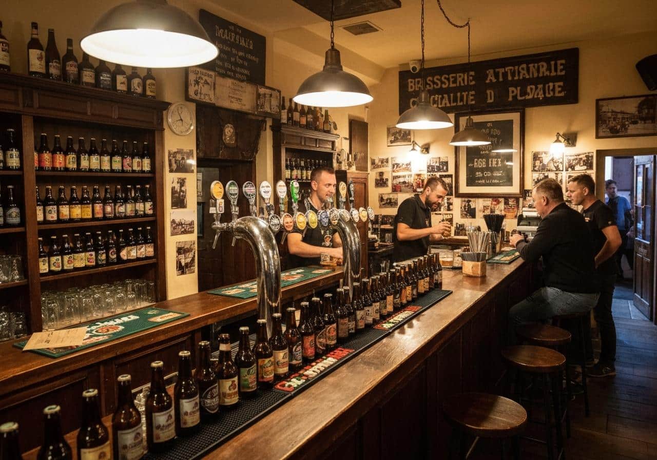 Bar à bières artisanales Kazimierz Cracovie intérieur
