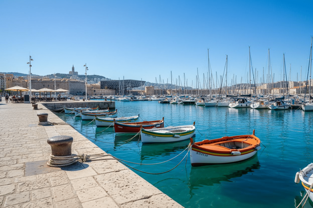 Vieux port à Marseille