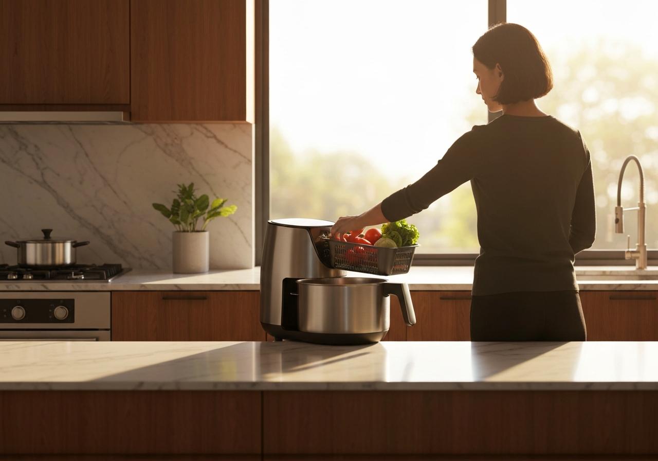 Est-il possible de cuire directement dans la cuve d'un air fryer ?