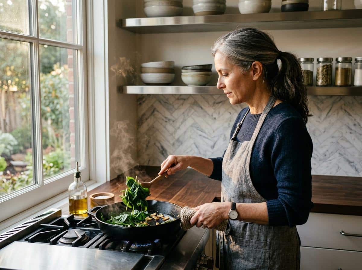 Comment faire des épinards sautés à l'ail à la poêle ?