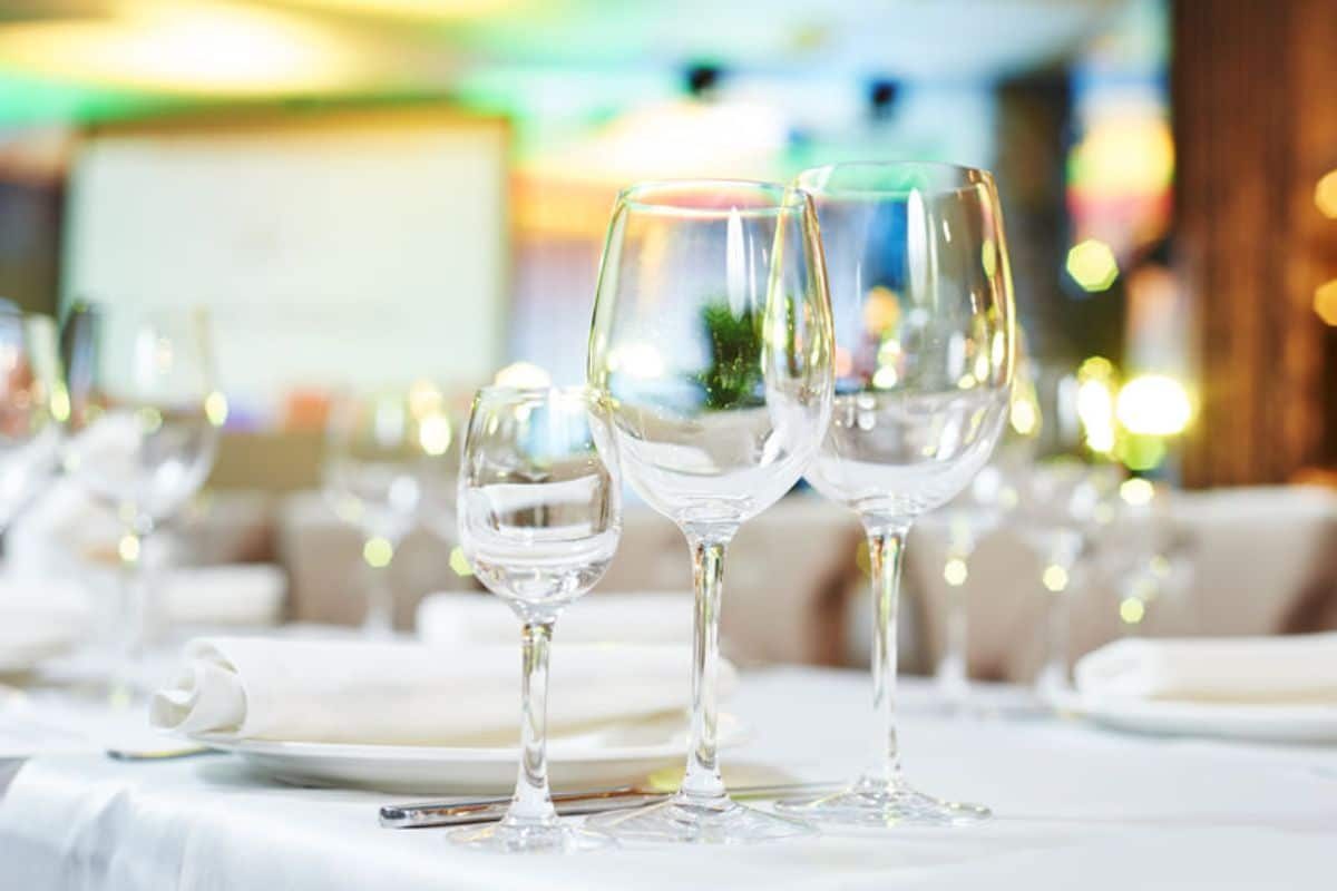 3 verres table