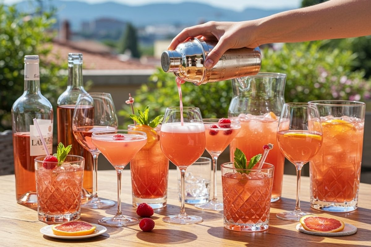 Quels cocktails roses avec alcool préparer cet été ?