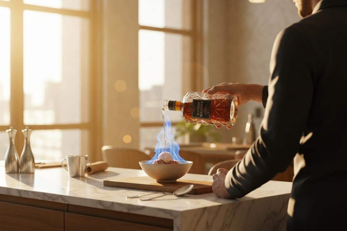 Quel alcool pour flamber une glace ?