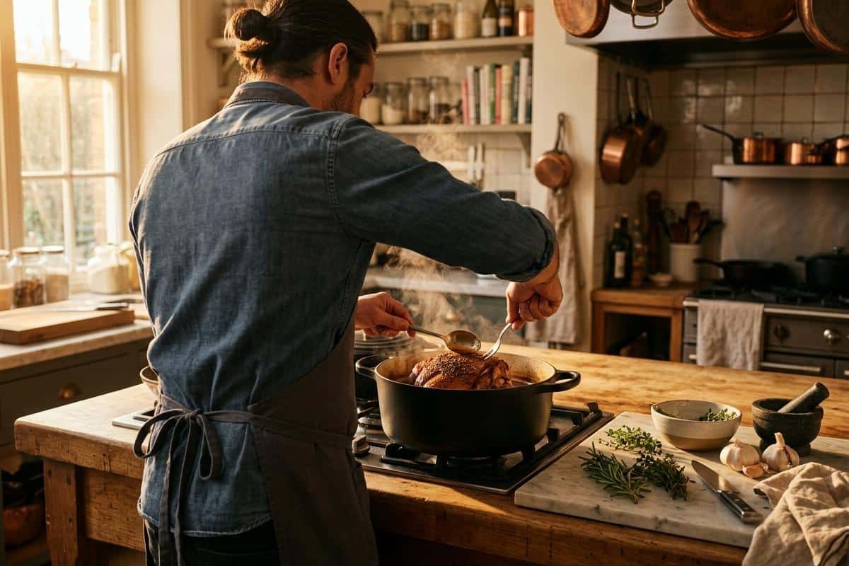 Quelle est la durée de cuisson du porc à basse température ?