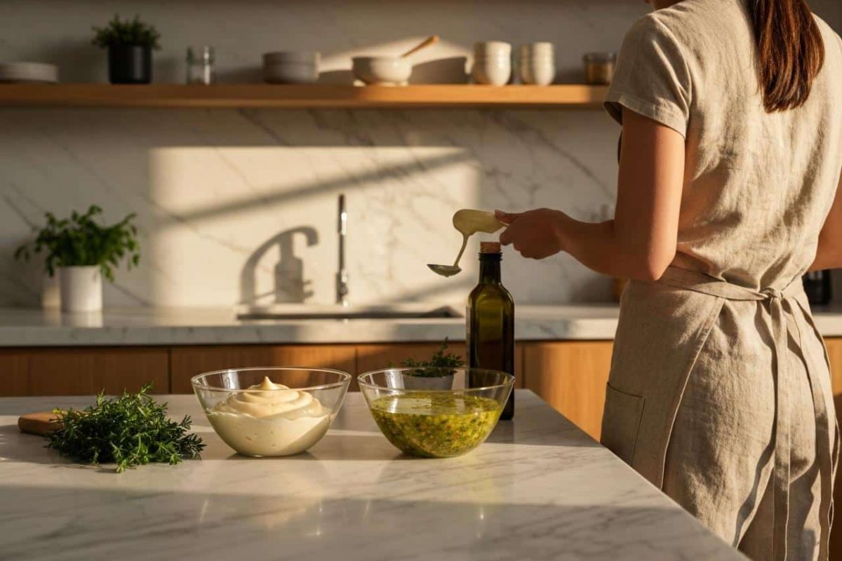 Différence entre sauce à salade et mayonnaise ?