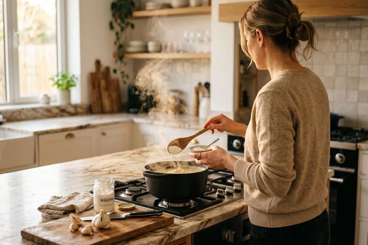 Comment puis-je épaissir ma purée avec de la maizena ?
