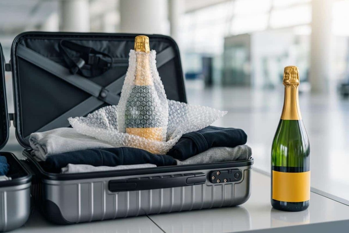 Comment transporter du champagne en avion ?