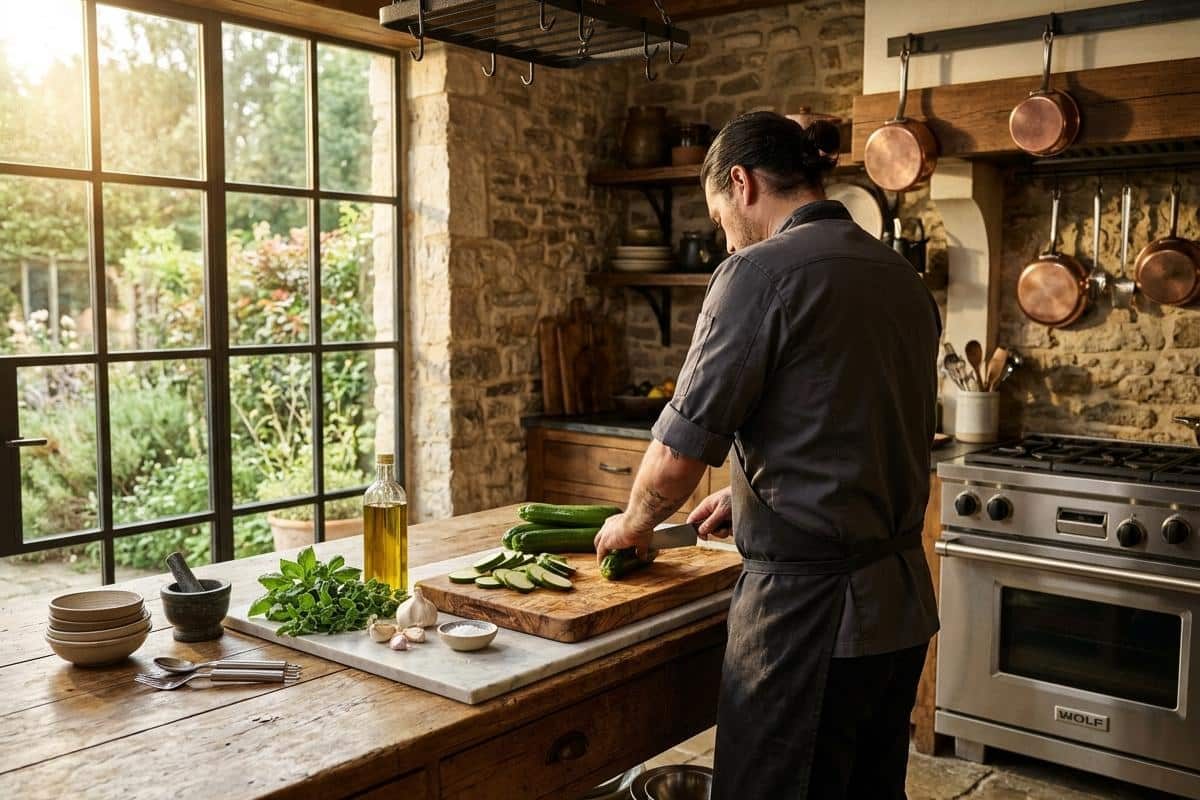 Quelle est la recette de Cyril Lignac pour les courgettes ?