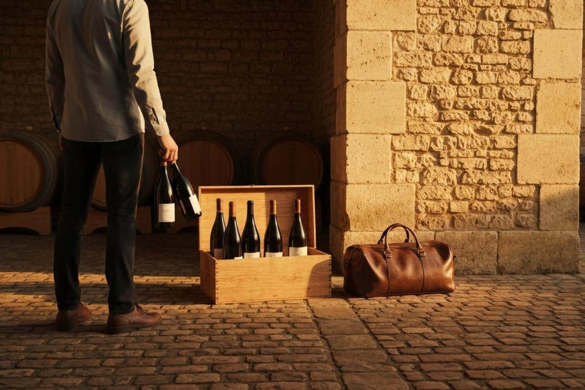 ramener vin bordeaux douane