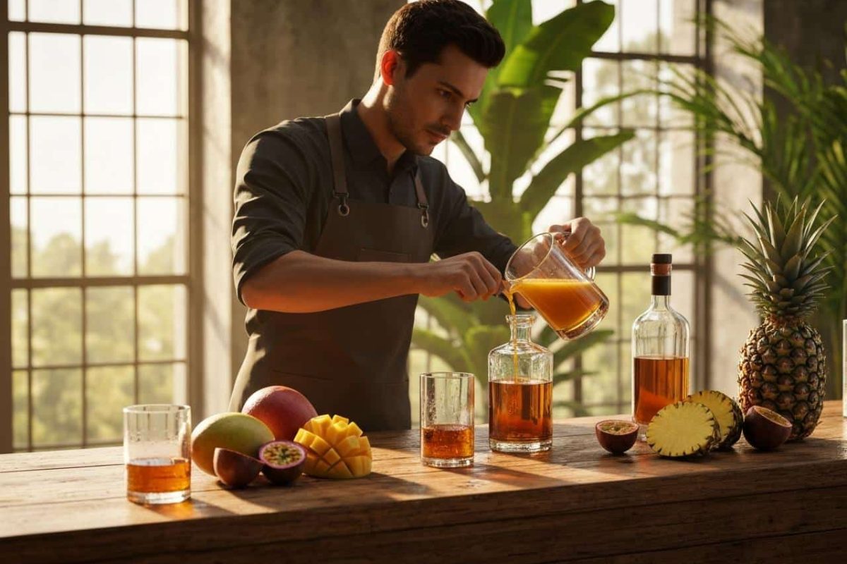 Quelle quantité de jus de fruits pour un litre de rhum ?