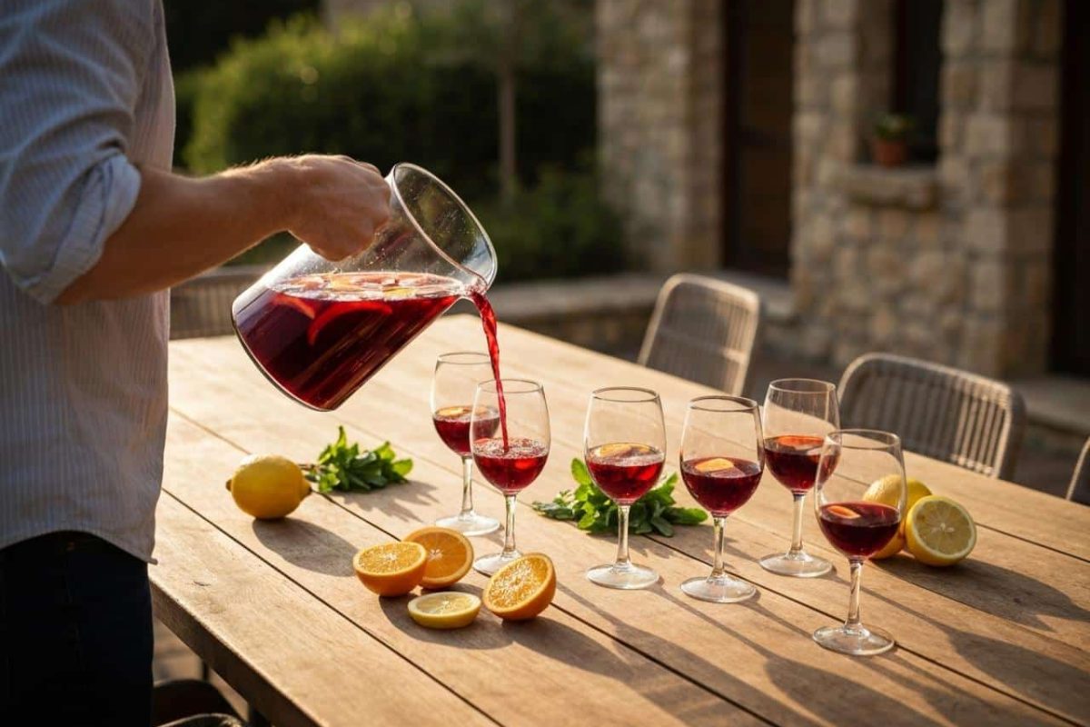 Quelle quantité de sangria pour 20 personnes ?
