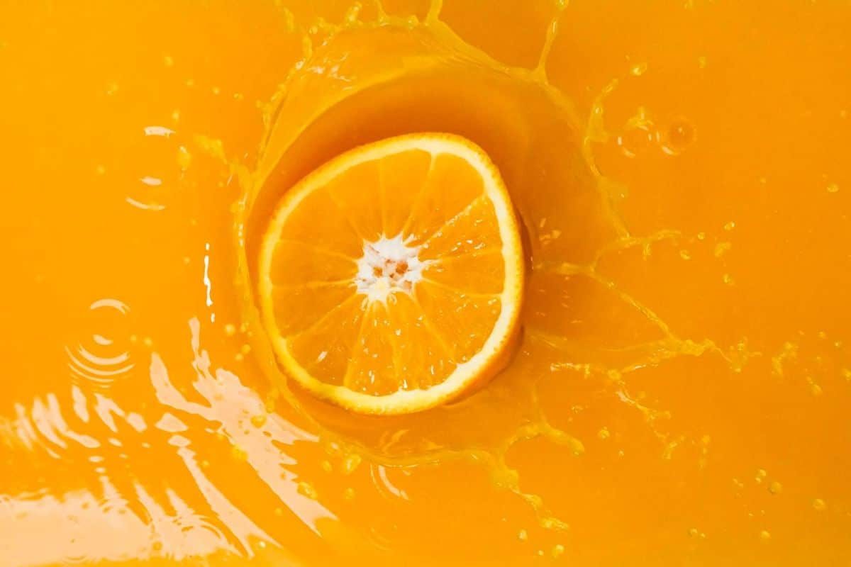 Orange dans jus d'orange