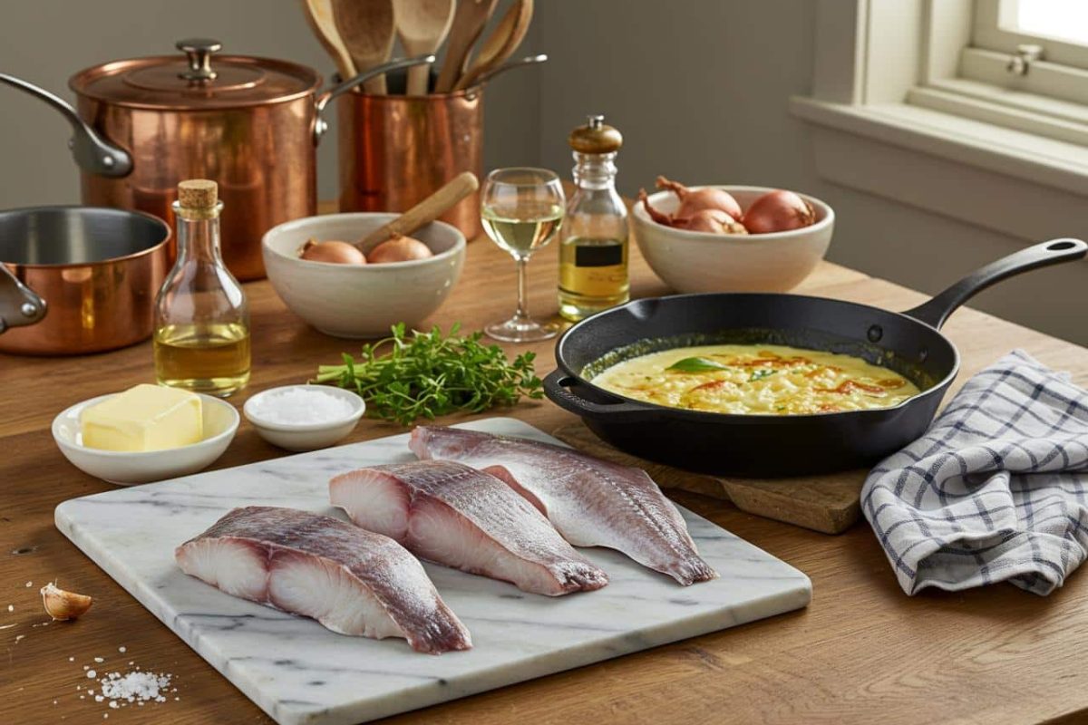 recette roussette à la normande